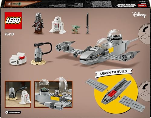 LEGO Star Wars 75410 Mando and Grogu’s N-1 Starfighter Building Toy - 92-Piece Set for Ages 4+ 14