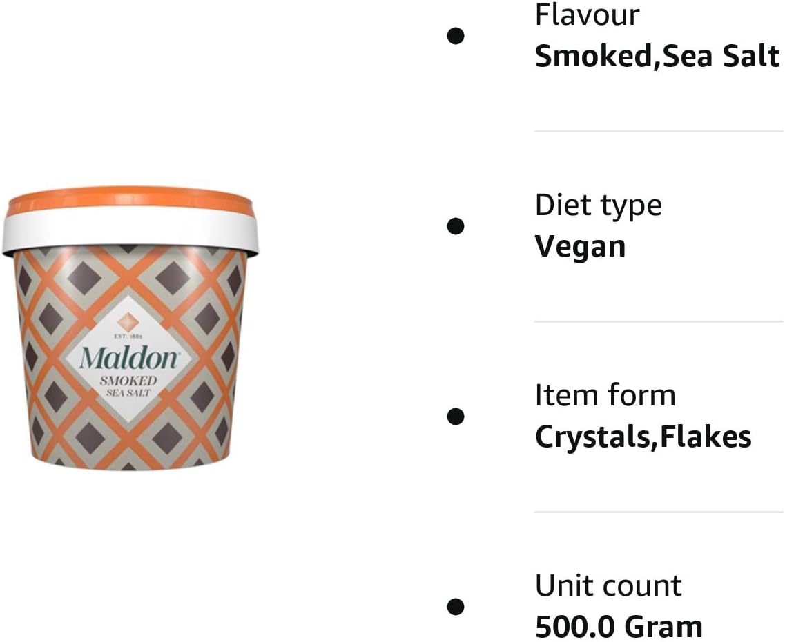 Maldon - Smoked Sea Salt Tub 500 g 4