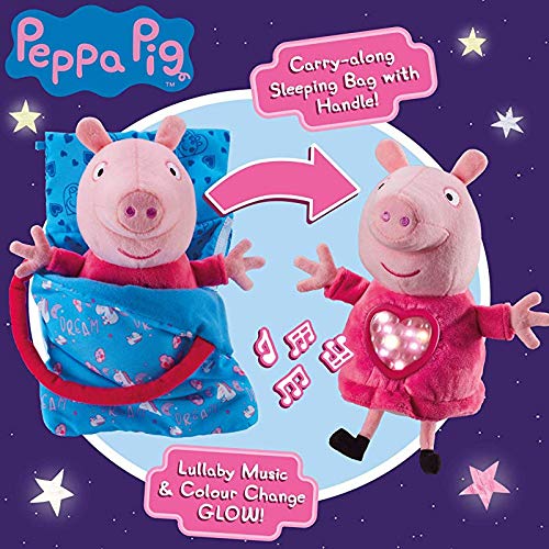 Peppa Pig Sleepover Plush Toy - Musical Night-Light with Sleeping Bag 10