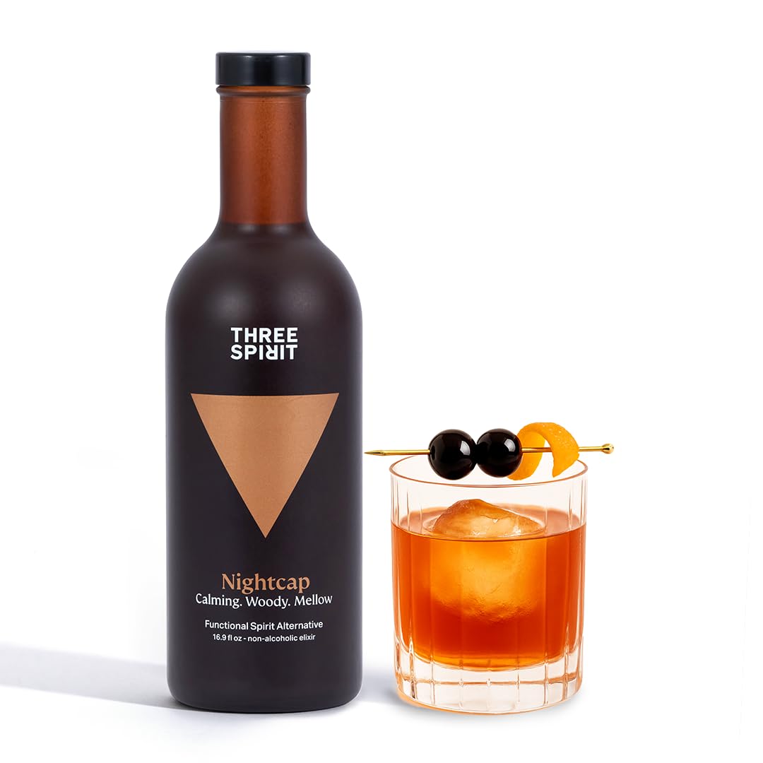 Three Spirit Non-Alcoholic Alternative Spirit - The Nightcap, 50cl | Vegan, Gluten-Free