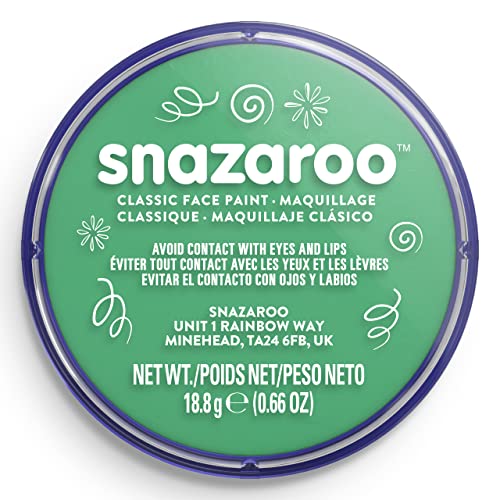 Snazaroo Classic Face and Body Paint - Bright Green (18.8g) 10