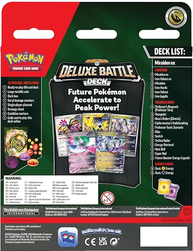 Pokémon TCG: Miraidon ex Deluxe Battle Deck (60-Card Ready-to-Play Deck) 5