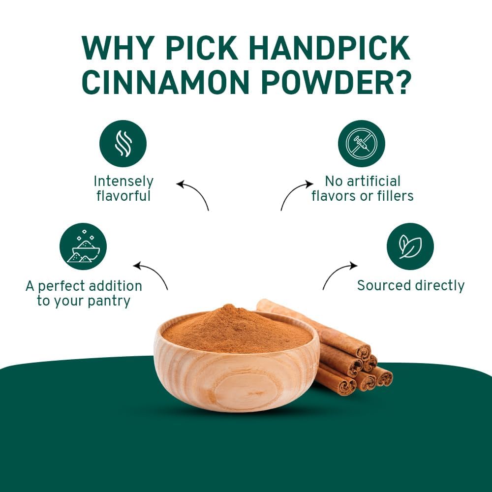 HANDPICK - Cinnamon Powder (200g/7oz) Non-GMO & Raw Ground Cinnamon in Resealable Pouch