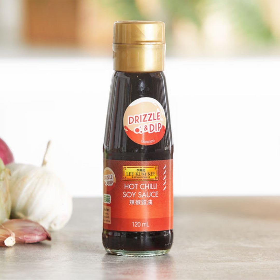 Lee Kum Kee Table Sauce Set – 4×120ml | Oriental Sesame, Hot Chilli, Sweet Soy & Rice Vinegar 5