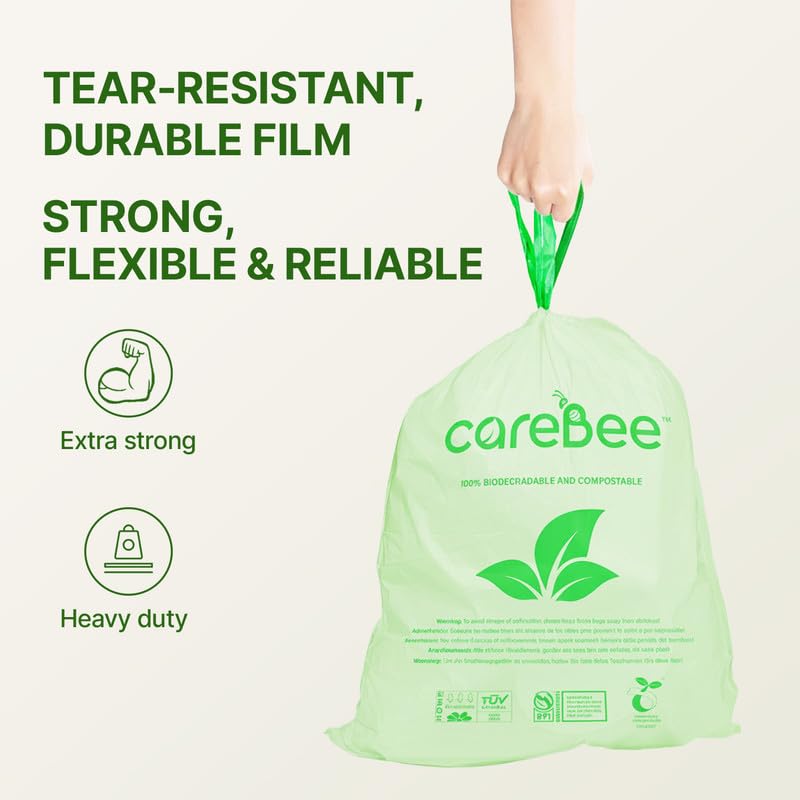 CareBee Heavy Duty Drawstring Bin Bags | 15-20L Capacity | Pack of 20 7