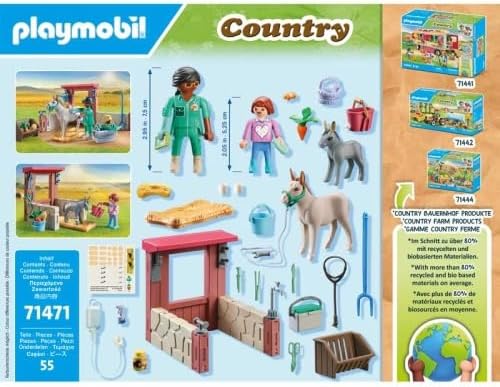 Playmobil 71471 Country: Farmyard Veterinarian Starter Pack, animal play sets, s 6