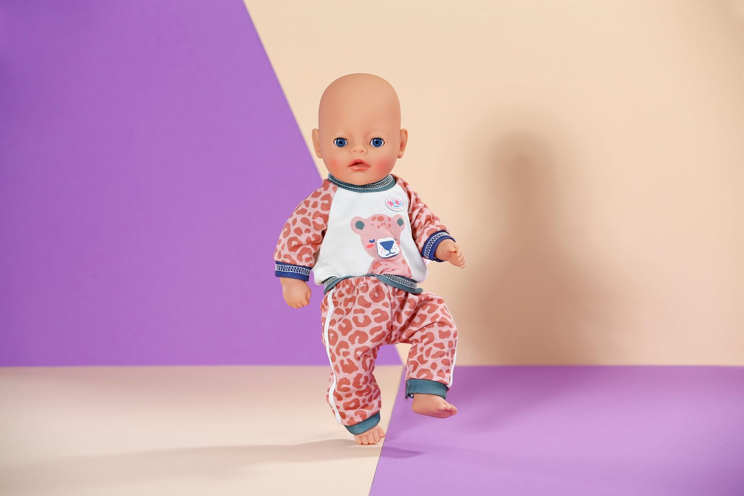 BABY born Jogging Suit - Leopard-Themed Outfit for 36cm Dolls 3