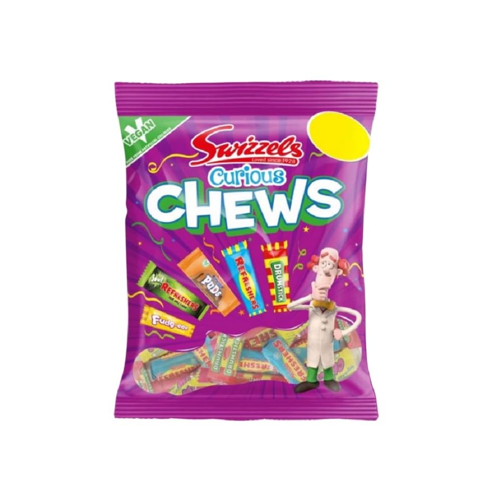 Swizzels Curious Chews PMP 135g Fruit Chew Sweets
