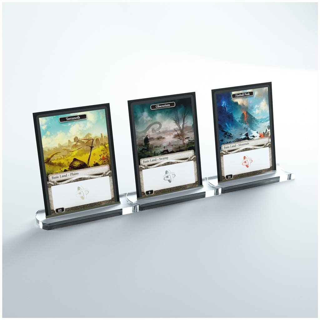 Gamegenic Premium Card Stands - Acrylic 4-Pack for Card Display