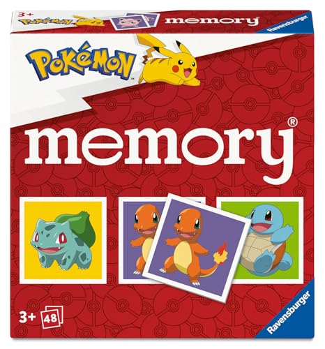 Ravensburger Pokemon Mini Memory Game - Card Game for Kids 3 Years Up, 2 to 6 Players