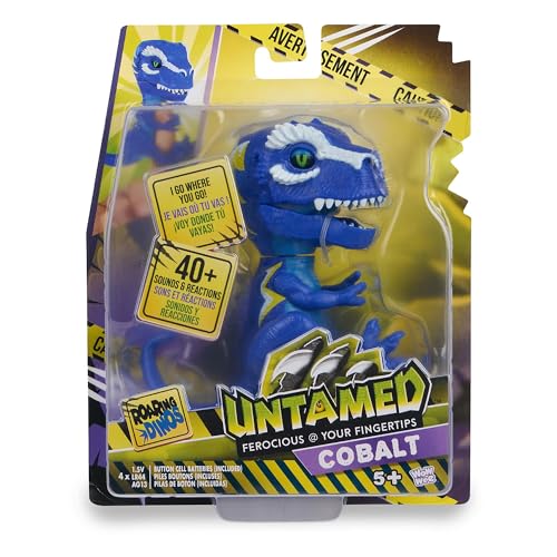 Untamed Roaring Dinos Interactive T-Rex - Cobalt Blue, 40+ Sounds & Reactions, Ages 5+ 8
