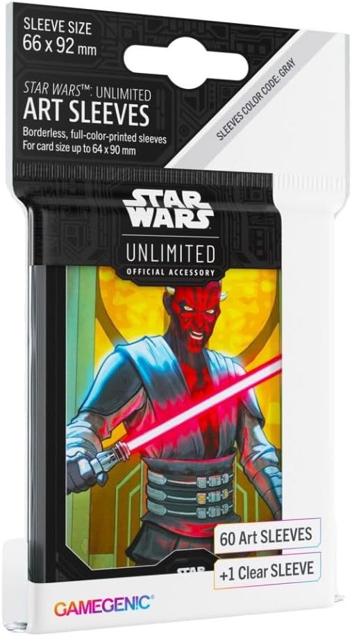 Gamegenic Star Wars Unlimited Darth Maul Art Sleeves for Card Games