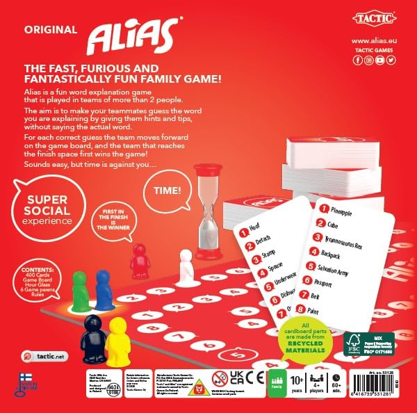 Tactic Alias Original Board Game 13