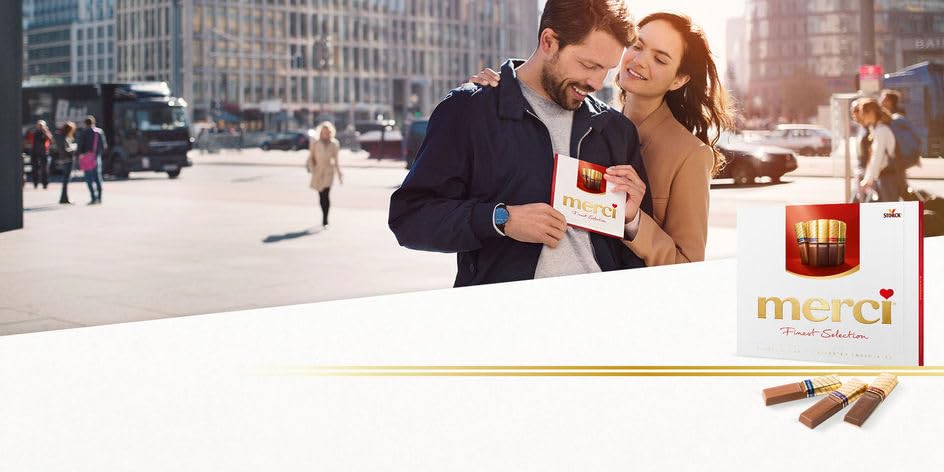 Merci Finest Milk & Dark Chocolate Box - 8 Varieties, Gluten-Free, Individually Wrapped 3