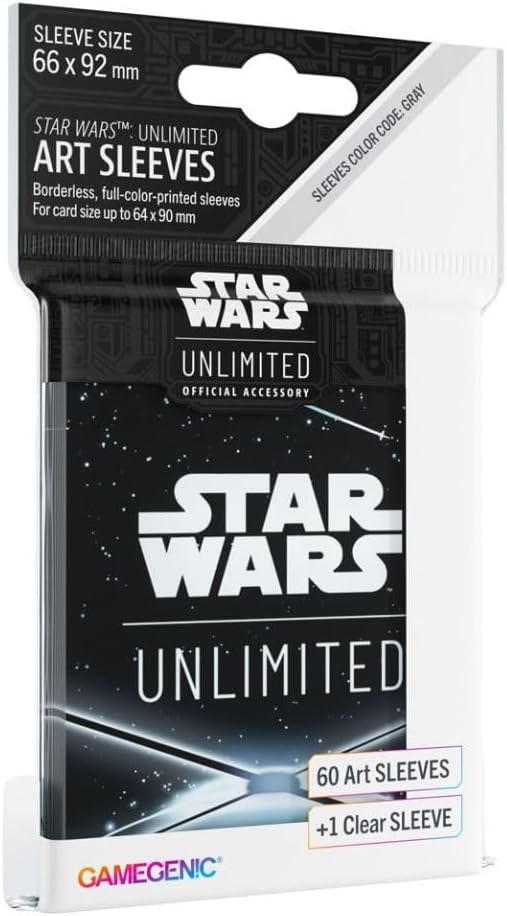 Gamegenic Star Wars Unlimited Art Sleeves 60-Pack Black