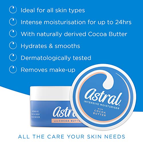 Astral - Face & Body Intensive Moisturiser Cream with Cocoa Butter (200ml) 3