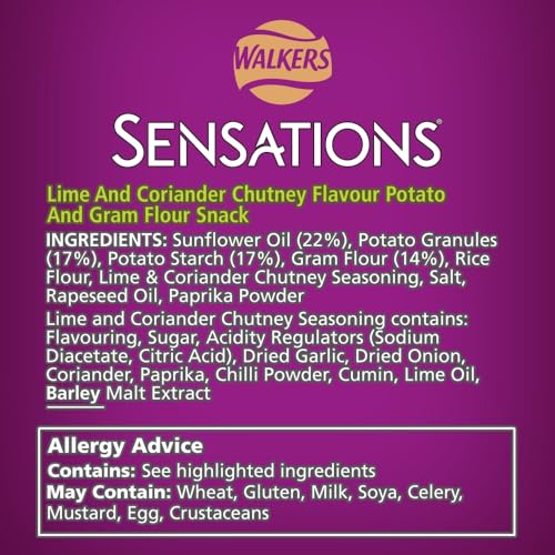 Sensations Lime and Coriander Chutney Sharing Poppadoms, 82.5g 6