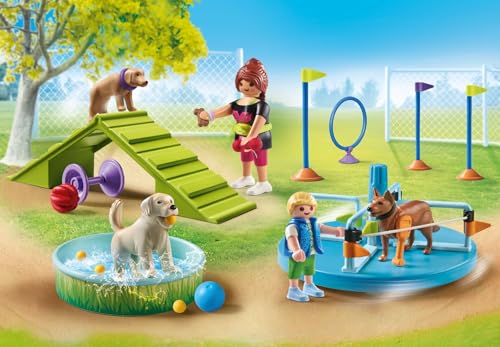 Playmobil My Life Dog Playground Playset - Interactive Dog Figures Toy for Kids 4+ 3