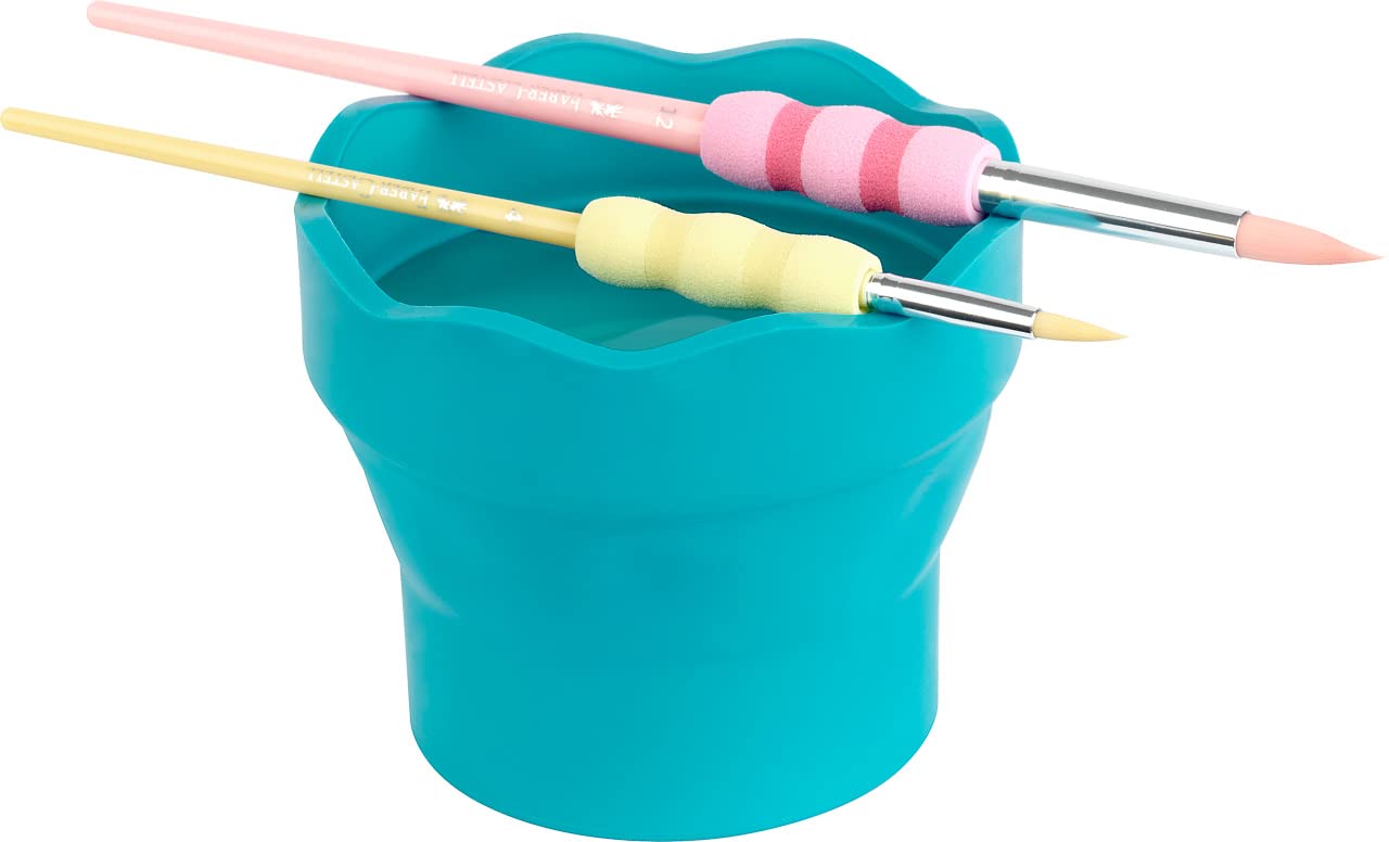 Faber-Castell Clic&Go Water Cup - Practical Folding Design | Turquoise | Plastic 5