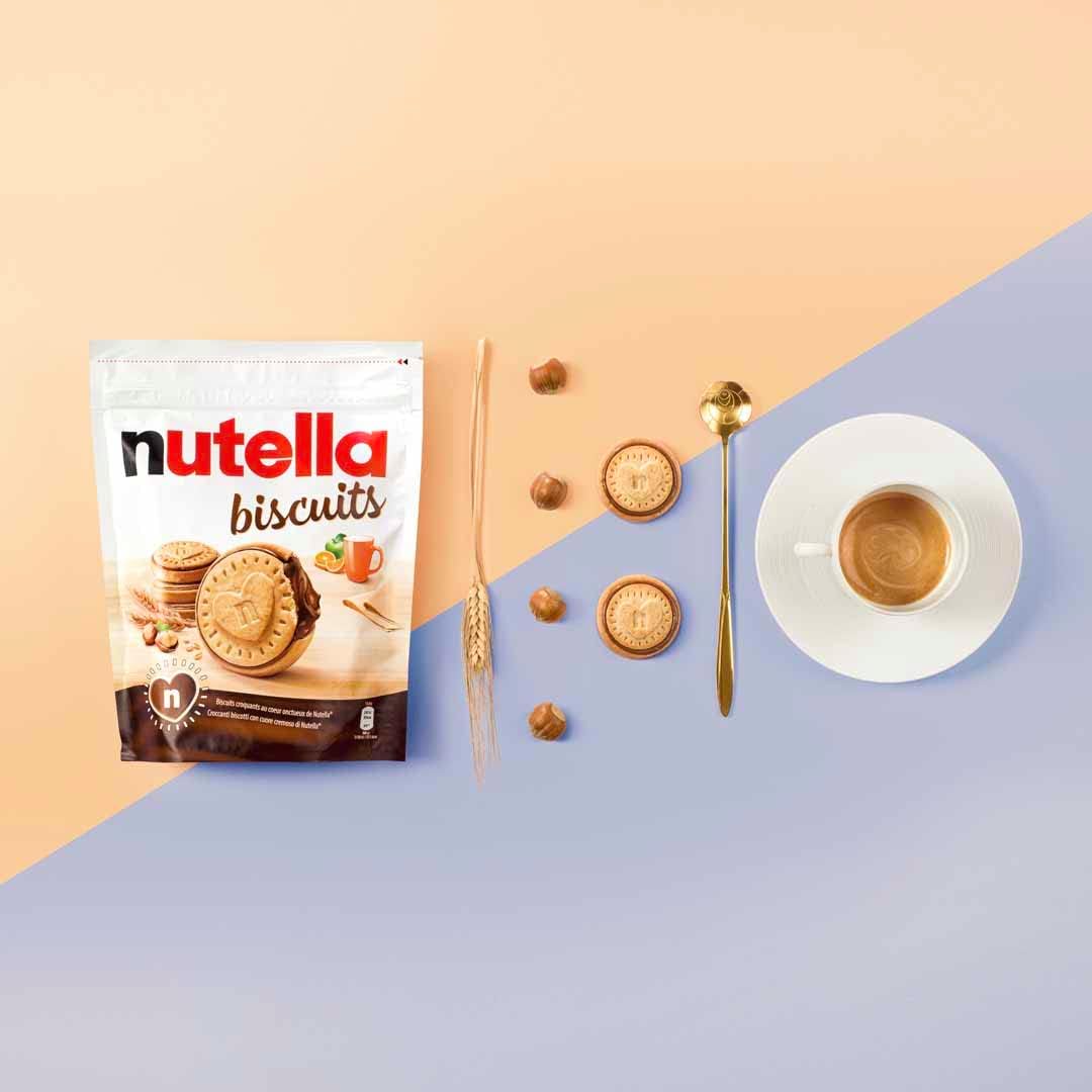 Nutella Biscuits Pouch, 276g - Crunchy Biscuits Filled with Hazelnut Cocoa Spread