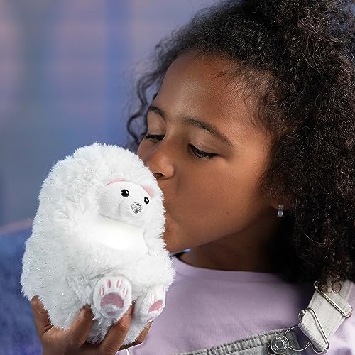 Curlimals Perry Polar Bear Arctic Glow Teddy Bear - Interactive Light-Up Plush Toy for Kids 11