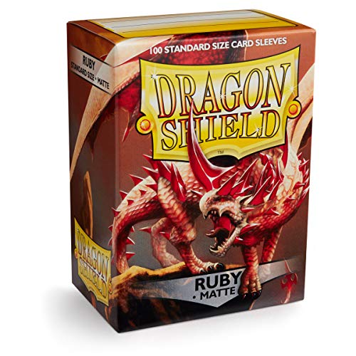 Dragon Shield Ruby Matte Standard Size Card Sleeves (ART11037)