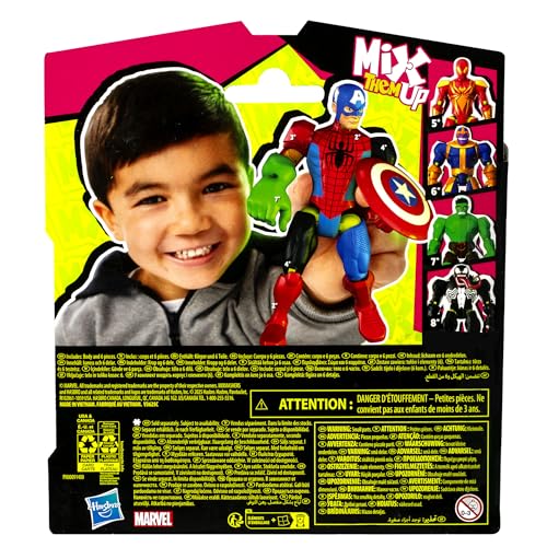Marvel Captain America MixMashers Action Figure - Mix & Match Super Hero Toy for Kids 14