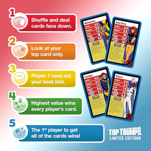 Top Trumps X-Men 97 Limited Edition Card Game | Entertaining & Educational | Multi-coloured 3
