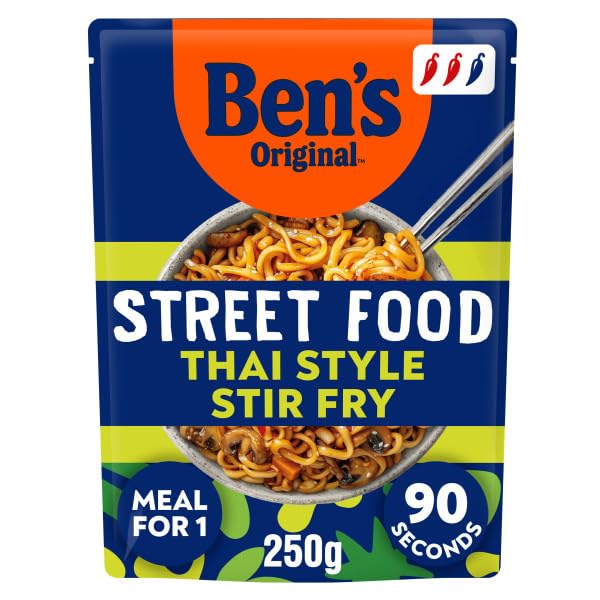 Ben's Original - Street Food Thai Stir Fry Style Noodles Ready Meal (6 x 250g) 6