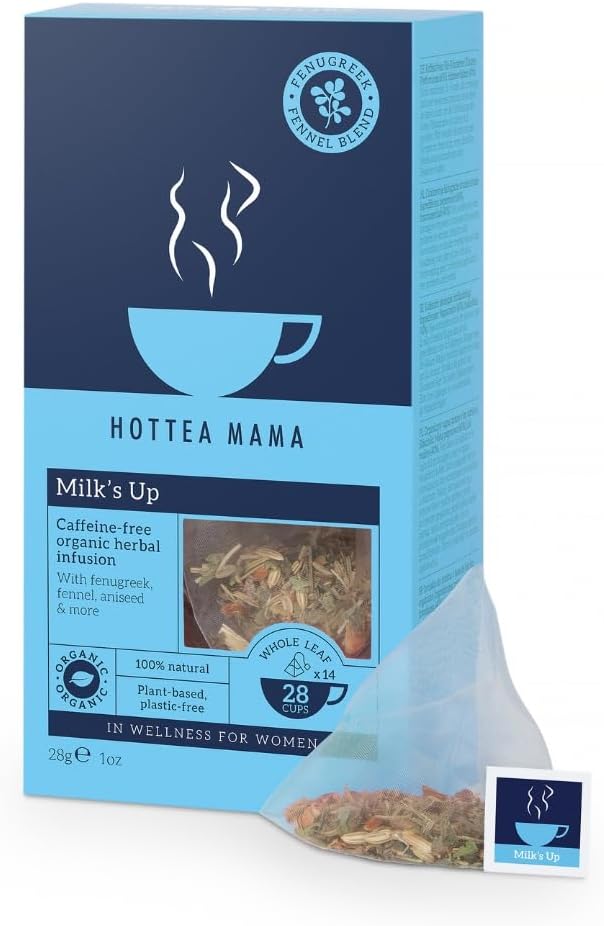 HOTTEA MAMA Milk's Up Organic Breastfeeding Tea for Lactation Support