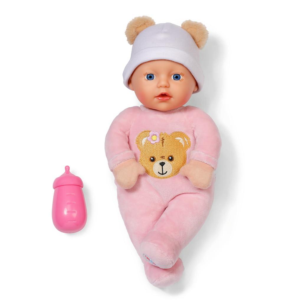 BABY born Interactive Rosie 30cm Soft Baby Doll with 6 Sounds & Bottle - Pink