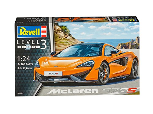 Revell McLaren 570S Model Kit | 106 Pieces, 1:24 Scale, 19 cm Length
