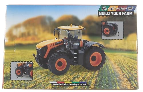 Britains JCB Fastrac 8330 Tractor - Die-Cast Metal Farm Vehicle for Kids & Collectors 12