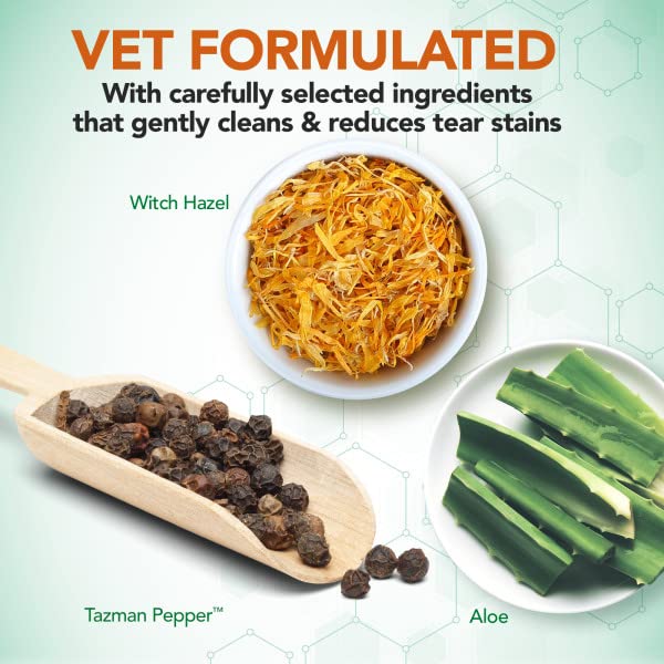 Vet's Best Natural Eye Cleansing Wipes for Dogs - 100 Disposable Wipes for Tear Stains 2
