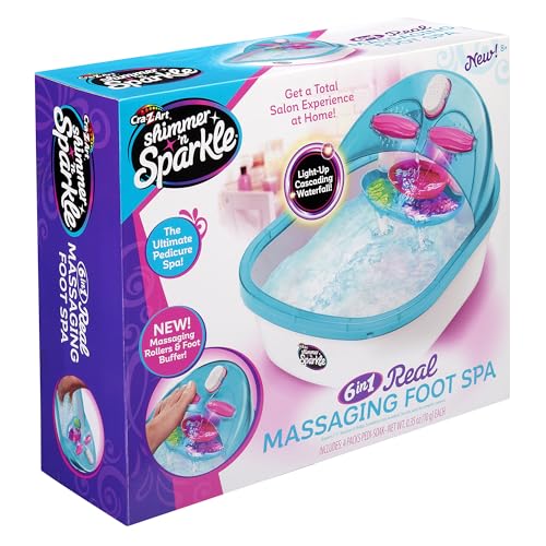 CRA-Z-ART Shimmer N Sparkle 6-in-1 Real Massaging Foot Spa for Kids 7