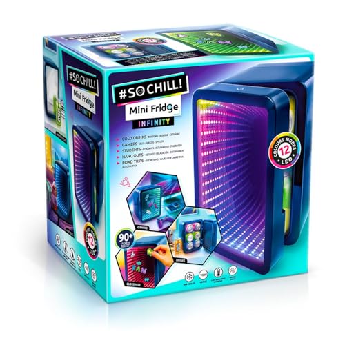 So Chill Mini Fridge Infinity - LED Light-Up Mini Fridge for Gamers & Teens 11