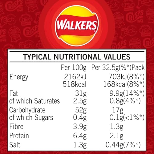 Walkers Ready Salted Crisps 32.5g (Case of 32) 11