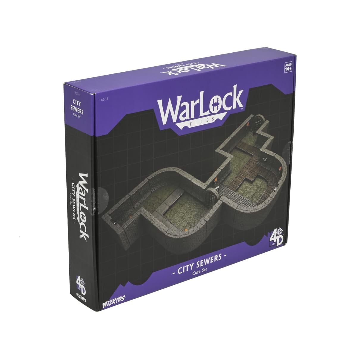 WizKids WarLock Tiles Core Set: City Sewers | Modular Tile-Based Game System