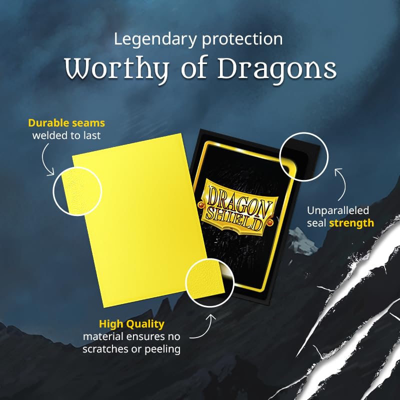 Dragon Shield Arcane Tinmen Dual Justice Matte Sleeves - 100 Count | Small Size | Matte Black 6