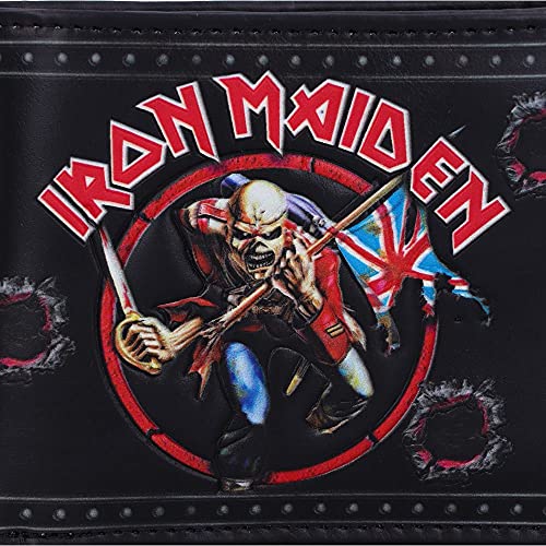 Nemesis Now offiziell lizenzierte Iron Maiden Eddie Trooper Geldbörse, PU, ​​Schwarz, 11 cm