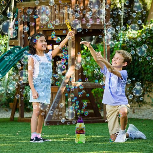 Gazillion Bubbles Original Bubble Solution 2L with 7-in-1 Wand - Non-Toxic, Long-Lasting Bubbles for Outdoor Play 8