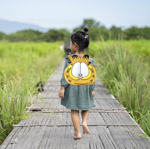 CYP BRAND Garfield Plush Face Design Kids Backpack 10