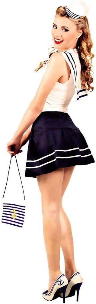 Boland Sailor Girl Tiara Hat with Anchor Embroidery