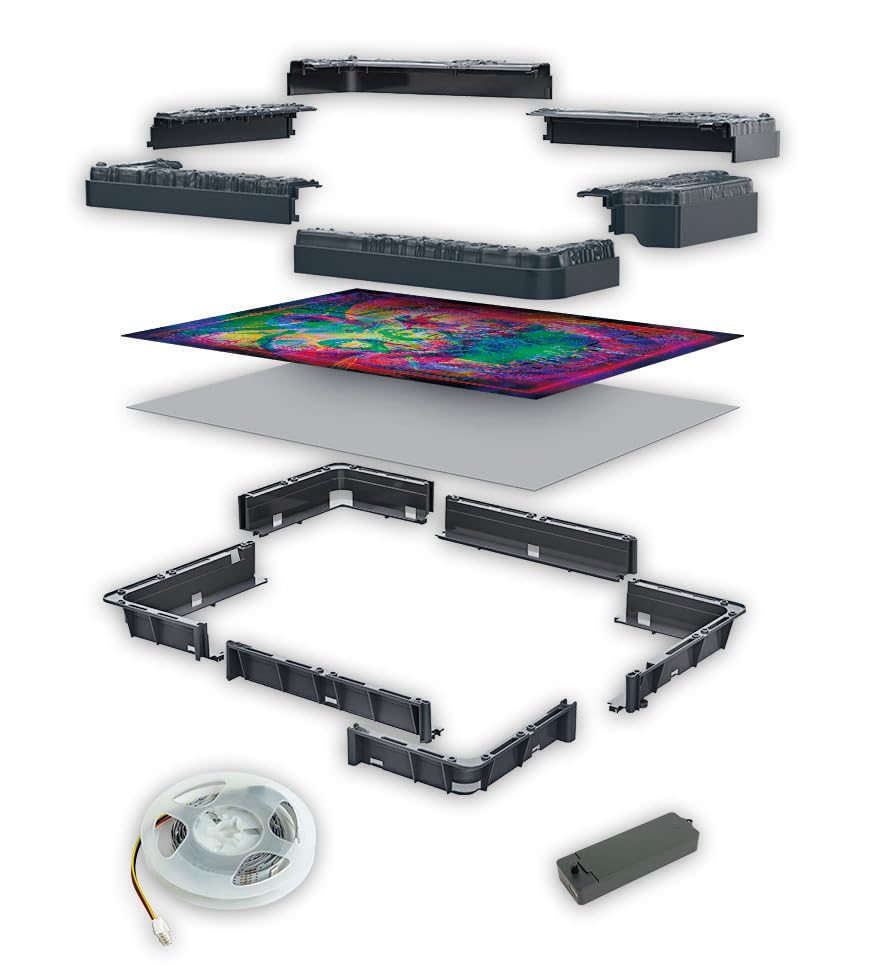 Clementoni Stranger Things Metamorphic Art Puzzle - 520-Piece LED Interactive Puzzle for Fans 14