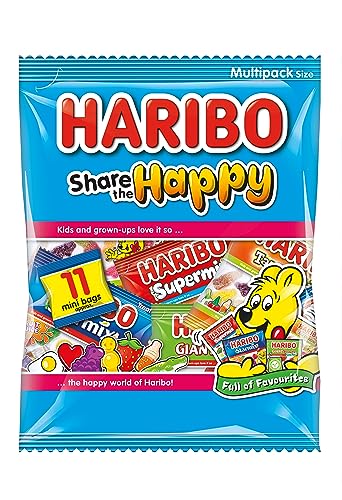 HARIBO Share The Happy Mini Multipack Sweets 11-Pack 176g