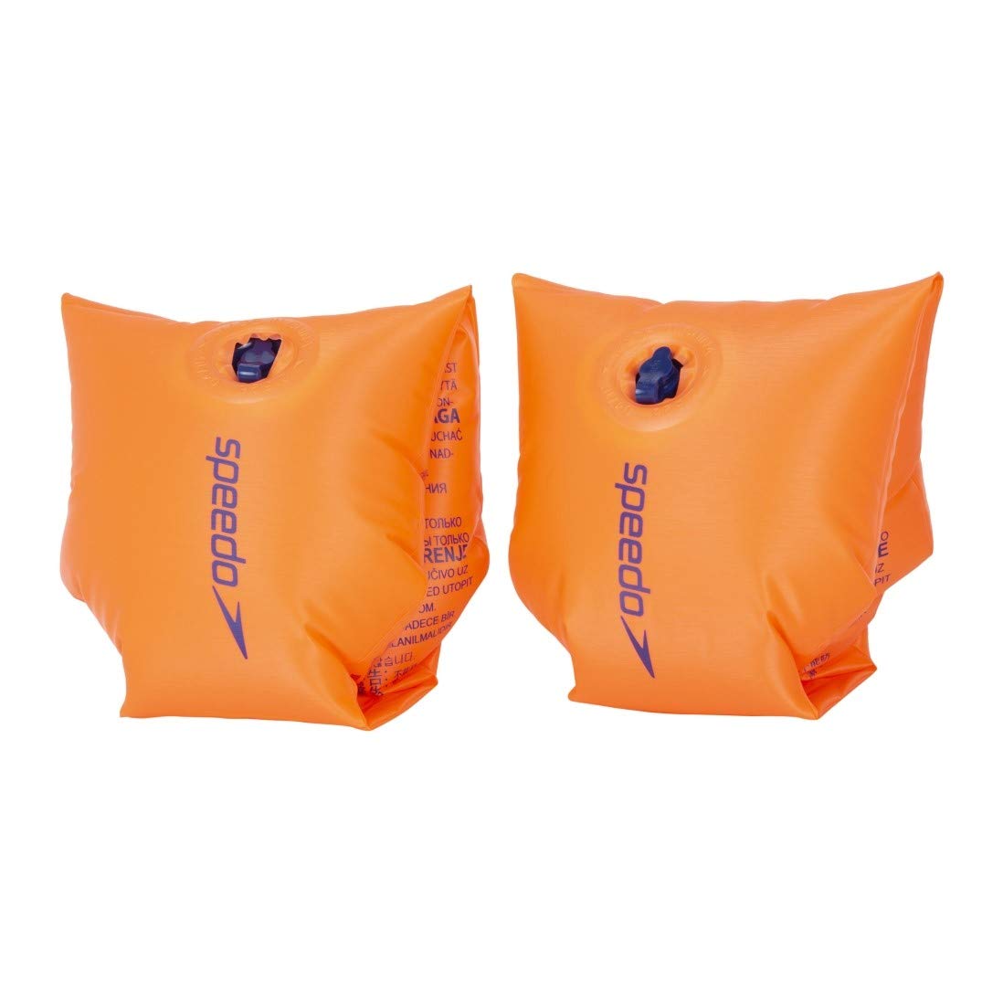 Speedo Unisex-Adult Inflatable Swimming Armbands | Learn to Swim| Float | Kids Swimming, Orange, 6-12 1