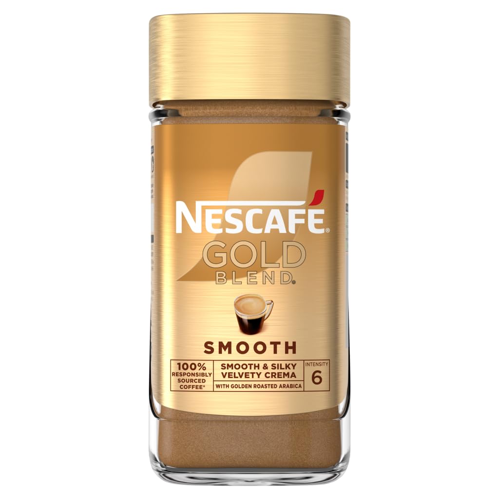 NESCAFÉ Gold Blend Smooth Premium Instant Coffee - Silky Smooth Light Roast