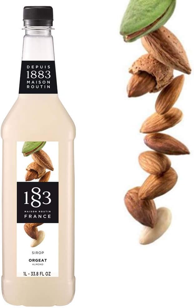 1883 Maison Routin Almond Syrup - Premium Beverage Syrup 1000ml