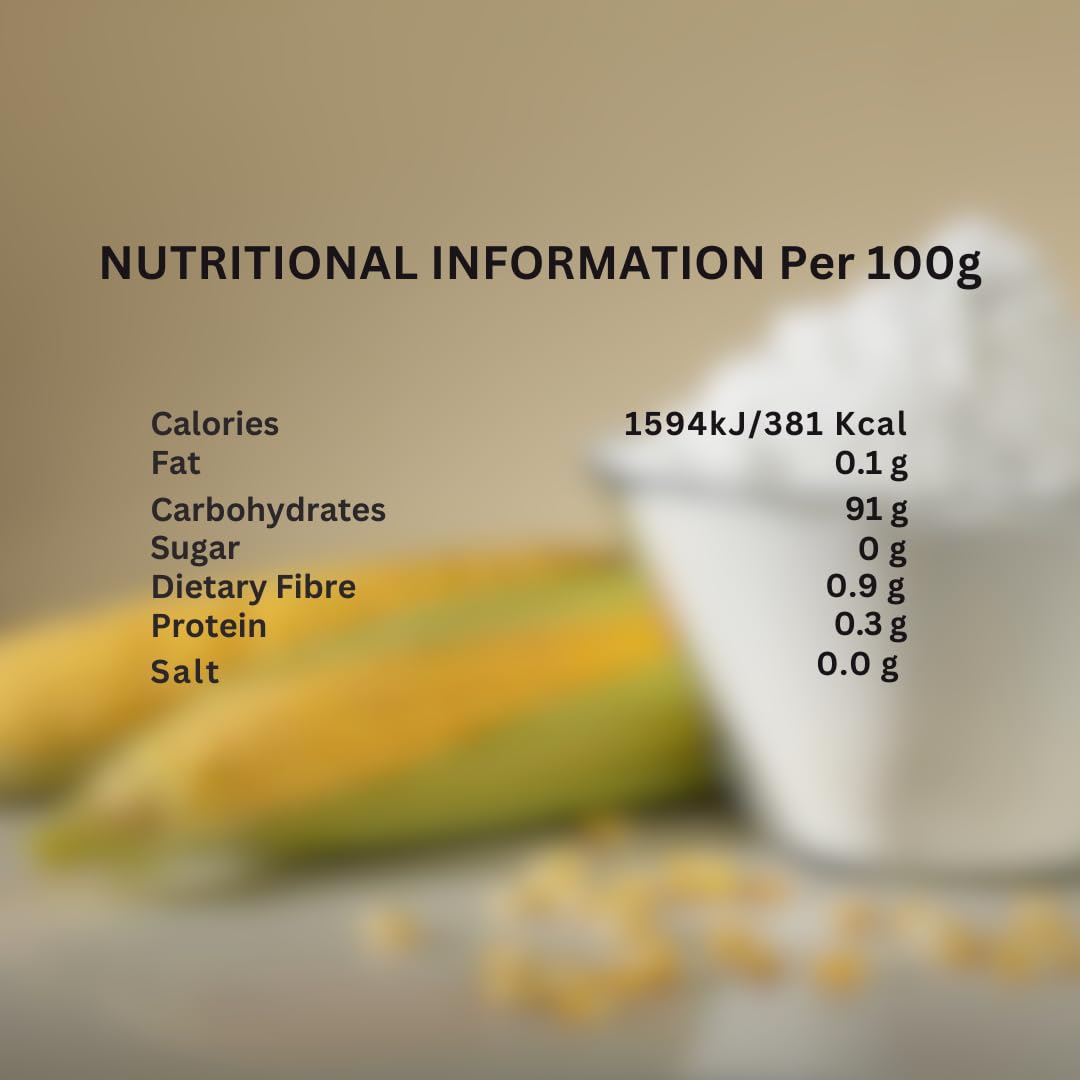 Puregro - Corn Starch Premium Quality Fine Texture for Cooking, Baking & Thickening