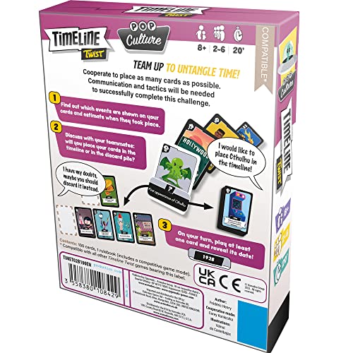 Zygomatic Timeline Twist: Pop Culture Card Game for 2-6 Players 7